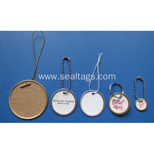 Custom Brand Name Logo Gold Metal Seal Tag